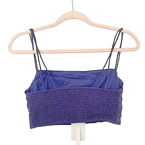 Elegant 100%‎ Cotton Purple Crop Top - Picture 5 of 6